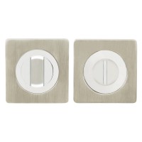 Фиксатор на квадратной розетке матовый никель/хром Фиксатор на квадратной розетке матовый никель/хром