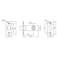 Задвижка механическая Черная Р-2